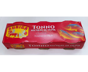 Tonno all'olio d'oliva 3x70 Auriga